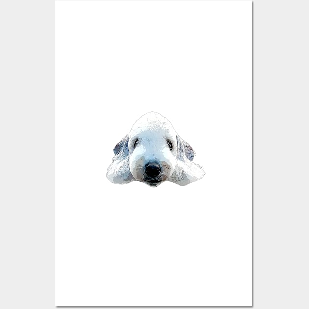 Bedlington Terrier Head Art Wall Art by ElegantCat